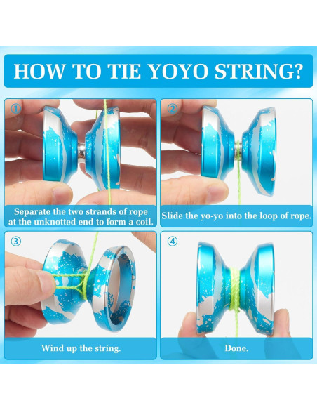 Yoyo Profesional YOYOSTUDIO H17 con Kit y Estuche Azul Plata Yoyo Profesional YOYOSTUDIO H17 con Kit y Estuche Azul Plata