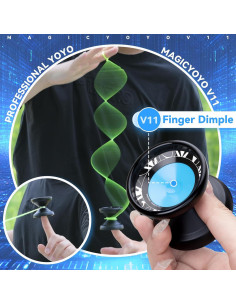 Yoyo Profesional MAGICYOYO V11 Doble Propósito Negro 2