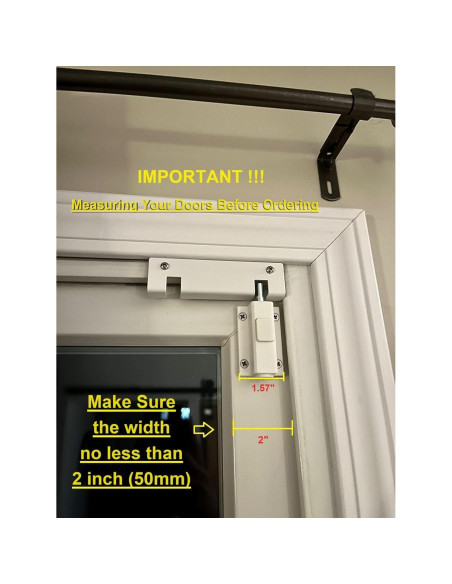 Cerradura de Seguridad para Puerta Corrediza SDGINA - Blanco Cerradura de Seguridad para Puerta Corrediza SDGINA - Blanco