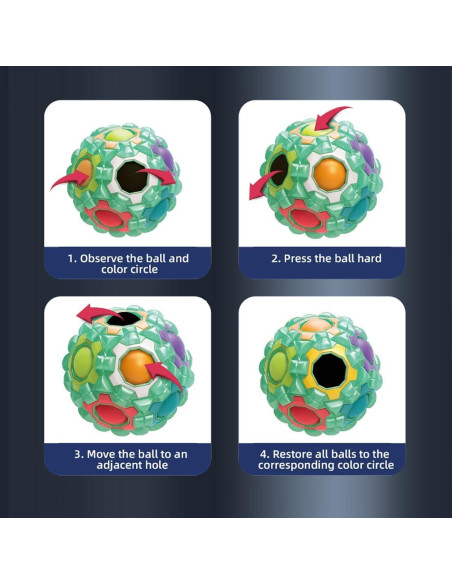 Rompecabezas Bola Arcoíris ALaLatois Verde Luminiscente Rompecabezas Bola Arcoíris ALaLatois Verde Luminiscente