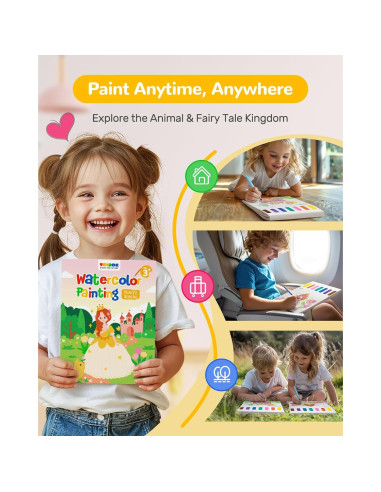 Libro de Pintura con Agua TECJOE Princesa 1 Paquete
