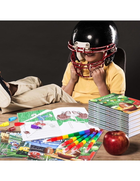BenLouis 24 Libros de Colorear de Fútbol para Niños BenLouis 24 Libros de Colorear de Fútbol para Niños