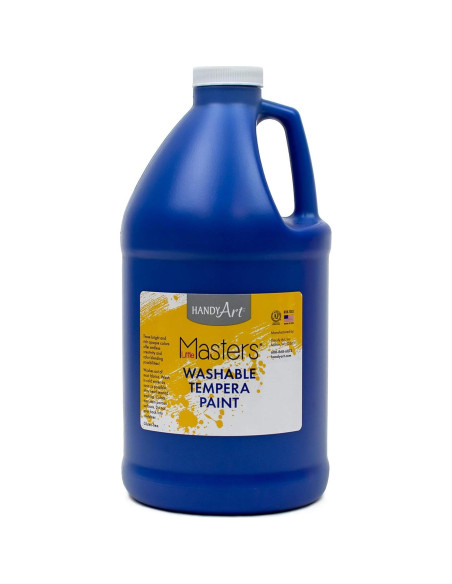 Pintura Tempera Lavable Handy Art 1.89 L Azul y Verde Pintura Tempera Lavable Handy Art 1.89 L Azul y Verde
