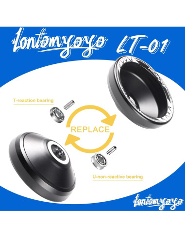 Yoyo No Responsivo JOLESHARE LT-01 Aluminio Negro 68g