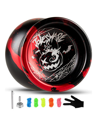 Yoyo Profesional JOLESHARE X5 Doble Función Rojo Negro
