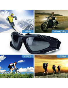 Gafas de Motocicleta Viriber UV 400 Antivaho Ajustables 2