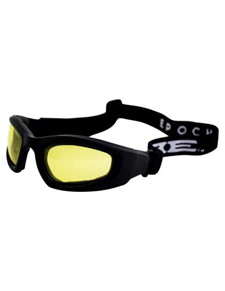 Gafas de Motocicleta Epoch Eyewear Negras con Lentes Amarillos Gafas de Motocicleta Epoch Eyewear Negras con Lentes Amarillos