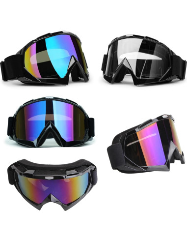 Gafas de Motocross XYOP 2 Lentes Claras a Prueba de Niebla