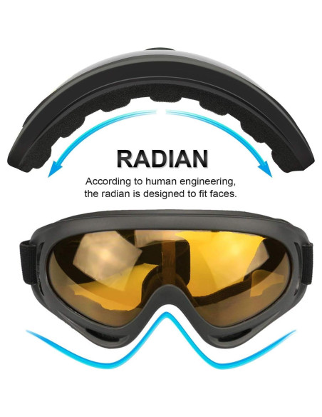 Gafas de Motocicleta LJDJ Paquete de 4 con 4 Bufandas Gafas de Motocicleta LJDJ Paquete de 4 con 4 Bufandas