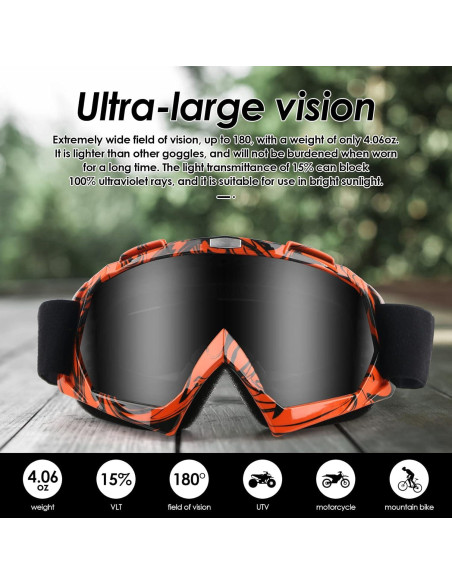 Gafas de Motocicleta GGBuy MT003 Anti Rayones UV400 Gafas de Motocicleta GGBuy MT003 Anti Rayones UV400