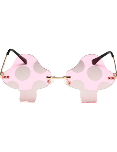 Gafas de sol JOVAKIT hongo retro UV400 para fiestas