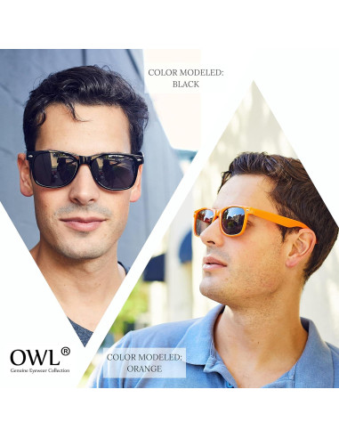 Gafas de Sol Retro OWL Unisex con Protección UV400