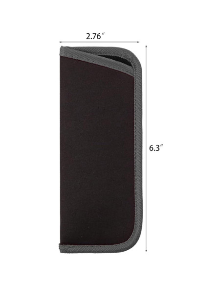 Paquete de 3 fundas suaves para gafas - Protección negra Paquete de 3 fundas suaves para gafas - Protección negra