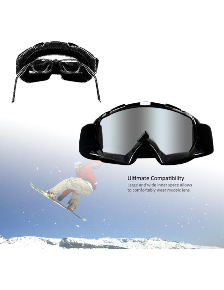 Gafas de Motocicleta 4-FQ G18 Lente Plateada Anti UV Gafas de Motocicleta 4-FQ G18 Lente Plateada Anti UV