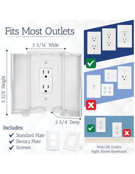 Caja de Seguridad para Enchufes Safety Innovations Doble Puerta Caja de Seguridad para Enchufes Safety Innovations Doble Puerta