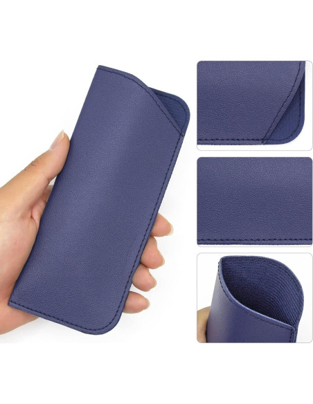 Funda de Gafas Suave PU 12 Piezas Multicolor Funda de Gafas Suave PU 12 Piezas Multicolor