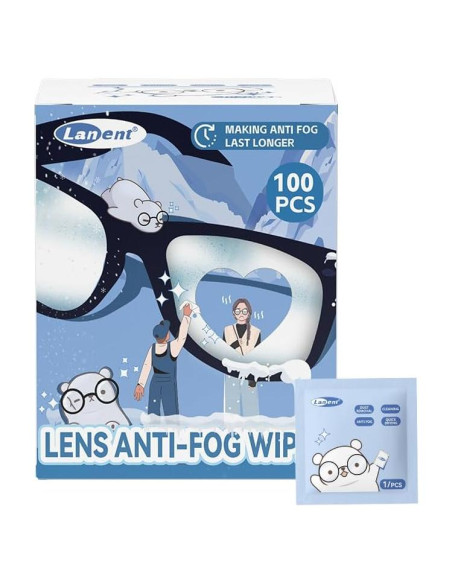 Toallitas Antivaho IcePac 100 Unidades para Gafas y Lentes Toallitas Antivaho IcePac 100 Unidades para Gafas y Lentes