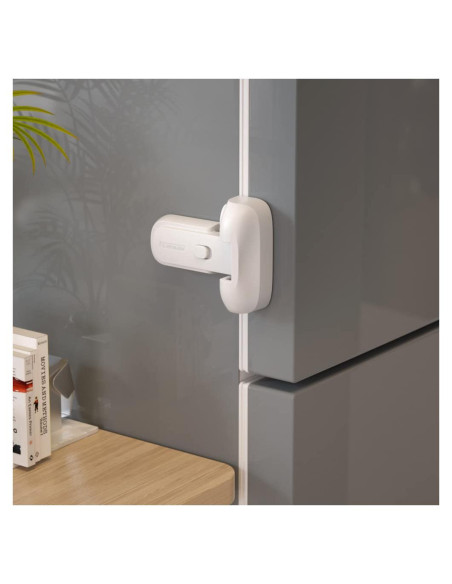 Cerradura de Refrigerador EUDEMON a Prueba de Niños Blanco Cerradura de Refrigerador EUDEMON a Prueba de Niños Blanco