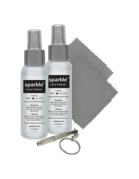 Kit de limpieza de lentes OPTIPAK - 2x59ml + 2 paños + destornillador Kit de limpieza de lentes OPTIPAK - 2x59ml + 2 paños + destornillador