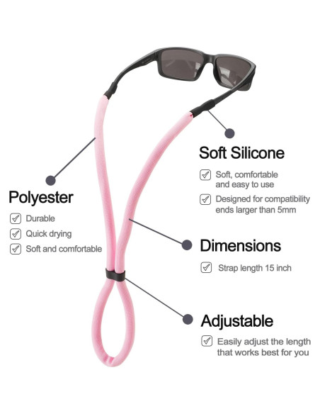 Correa Flotante para Gafas Omnful - Ajustable 76cm Rosa Correa Flotante para Gafas Omnful - Ajustable 76cm Rosa
