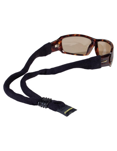 Retenedor de Gafas Croakies Algodón Negro 35.56 cm Ajustable