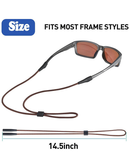 Soporte para Gafas Omnful 4pcs Negro Ajustable 36.83cm Soporte para Gafas Omnful 4pcs Negro Ajustable 36.83cm
