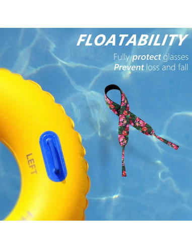 Correas para Gafas de Sol YR Floral Neopreno 3 Paquetes