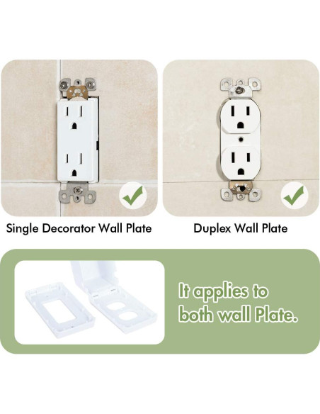 Caja de Cubierta de Enchufe Eléctrico EUDEMON para Bebés - Blanco Caja de Cubierta de Enchufe Eléctrico EUDEMON para Bebés - Blanco
