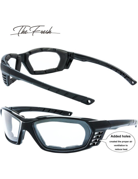 Gafas de motocicleta The Fresh FR13 UV400 3 lentes acolchadas Gafas de motocicleta The Fresh FR13 UV400 3 lentes acolchadas