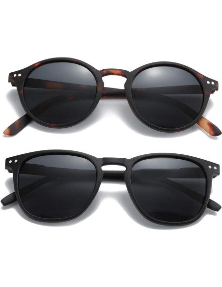 Gafas de sol polarizadas ZENOTTIC 2 Paquetes Unisex UV400 Gafas de sol polarizadas ZENOTTIC 2 Paquetes Unisex UV400