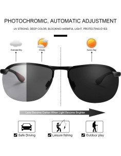 Gafas de sol fotocromáticas YIMI UV400 para deportes 2