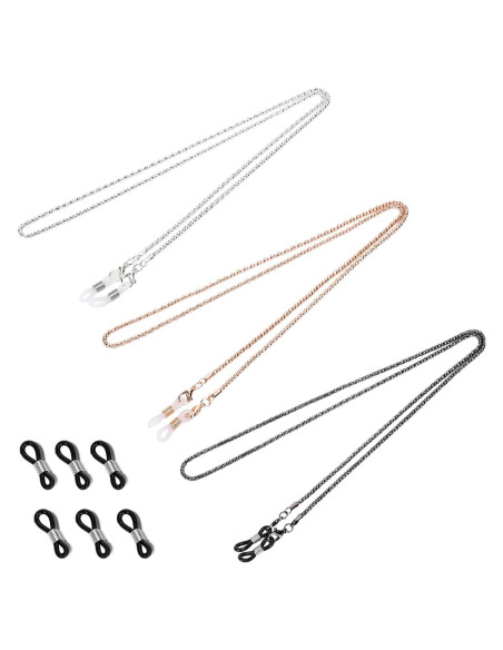 Cadena para Gafas Whaline 3 Piezas con Soporte y Conectores Cadena para Gafas Whaline 3 Piezas con Soporte y Conectores