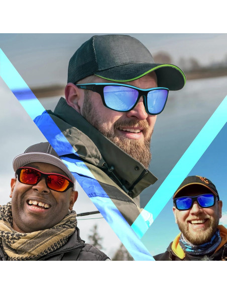 Gafas de Sol Polarizadas KUGUAOK para Hombres 100% UV Gafas de Sol Polarizadas KUGUAOK para Hombres 100% UV