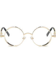 Gafas de Sol Redondas Dollger Metal UV400 Estilo Retro 2