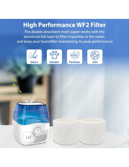 Filtros de Humidificador WF2 Extolife 6 Pack Compatibles Vicks Honeywell Filtros de Humidificador WF2 Extolife 6 Pack Compatibles Vicks Honeywell