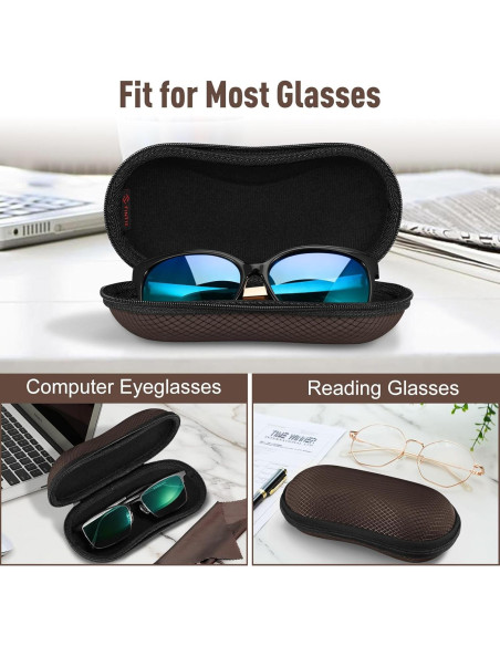 Estuche Duro Fintie para Gafas con Mosquetón y Cierre Estuche Duro Fintie para Gafas con Mosquetón y Cierre