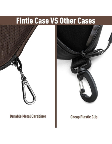 Estuche Duro Fintie para Gafas con Mosquetón y Cierre