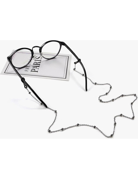 Cadena de Gafas Ajustable para Mujeres - Color Negro Cadena de Gafas Ajustable para Mujeres - Color Negro