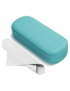 Estuche Duro para Gafas Marvolia Azul con Paño de Limpieza