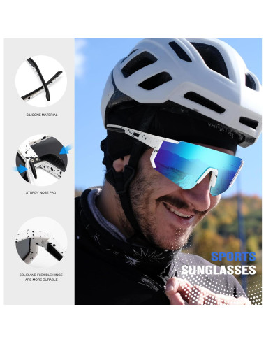 Gafas de sol deportivas OUKEMAX polarizadas UV400 3 paquetes