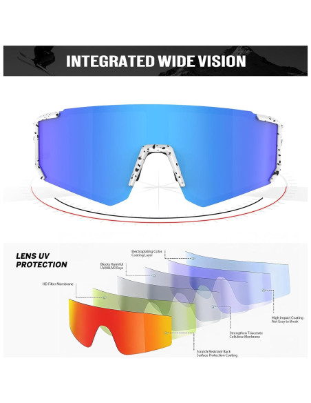 Gafas de sol deportivas OUKEMAX polarizadas UV400 3 paquetes Gafas de sol deportivas OUKEMAX polarizadas UV400 3 paquetes
