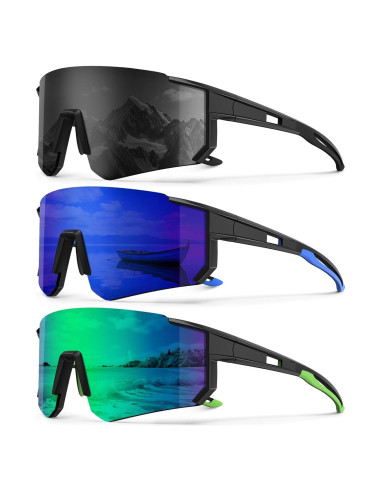 Gafas de sol deportivas OUKEMAX UV400 para correr y ciclismo