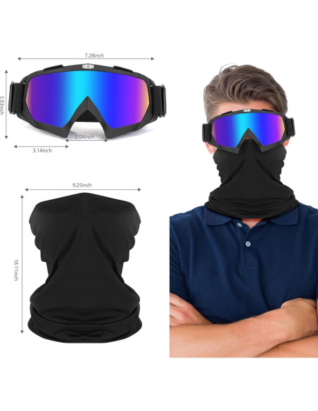 Gafas de Motocicleta Lievermo 2 Paquete ATV Off-Road Gafas de Motocicleta Lievermo 2 Paquete ATV Off-Road