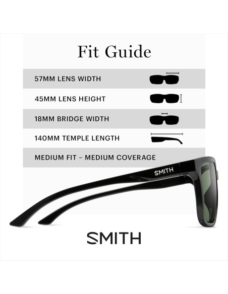 Gafas de sol SMITH Shoutout Polarizadas - Negro/Gris Verde Gafas de sol SMITH Shoutout Polarizadas - Negro/Gris Verde