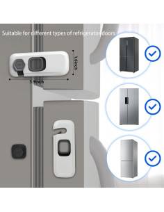 Cerraduras de Seguridad para Refrigerador HFengQ - 2 Pack 2