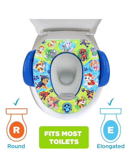 Asiento de Inodoro Suave Nickelodeon Misión Paw 34.29cm Asiento de Inodoro Suave Nickelodeon Misión Paw 34.29cm