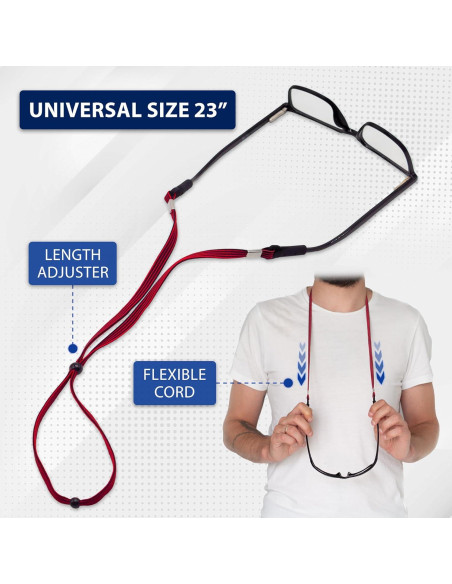 Soporte para Gafas SIGONNA Correa Antideslizante 58 cm Soporte para Gafas SIGONNA Correa Antideslizante 58 cm