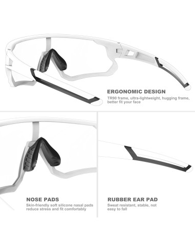 Gafas de Ciclismo Polarizadas YOZISS Cg9012b-r UV400