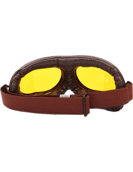 Gafas de Moto Vintage Peicees Cobre Lentes Ámbar Gafas de Moto Vintage Peicees Cobre Lentes Ámbar