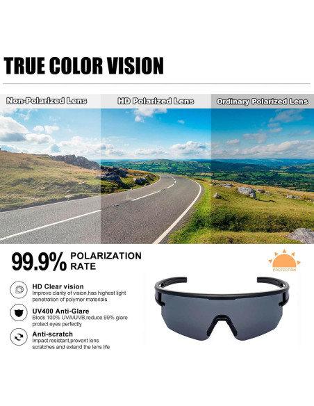 Gafas de sol AVV Baseball - Polarizadas UV400 Unisex Gafas de sol AVV Baseball - Polarizadas UV400 Unisex